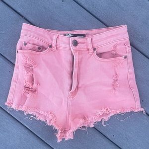 BDG High Waisted Cheeky Denim Shorts